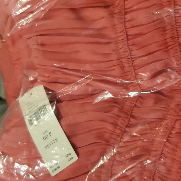 Anthropologie Ruched Slip Dress- Raspberry - Picture 5 of 10